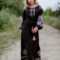 Сукня жіноча 4506 42р чорна довга