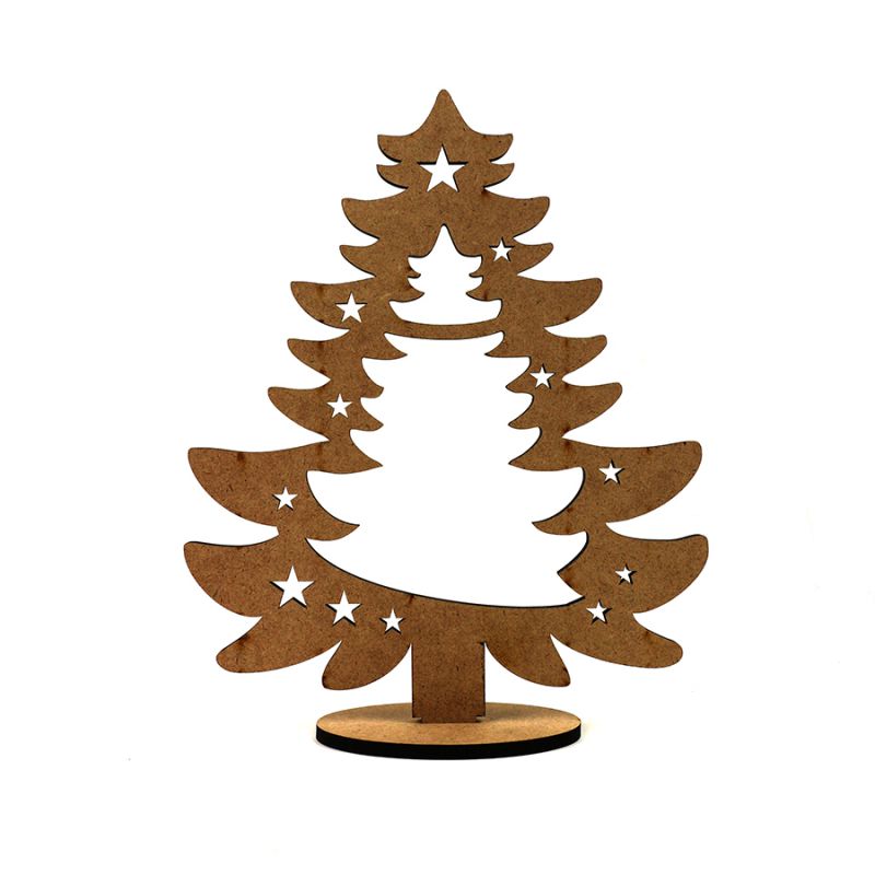 Заготовка Елка с подвесом 27см МДФ