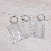 Акриловая заготовка для брелка. Узор. 38х55мм(Фото 28х39мм).