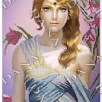 ДАНА-5109 Девушка, схема под бисер