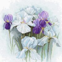 Luca-S В2367 Ирисы, набор для вышивания нитками
