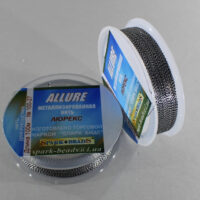 Люрекс Аллюр Spark Beads 100м №100-27 чорний зі сріблом