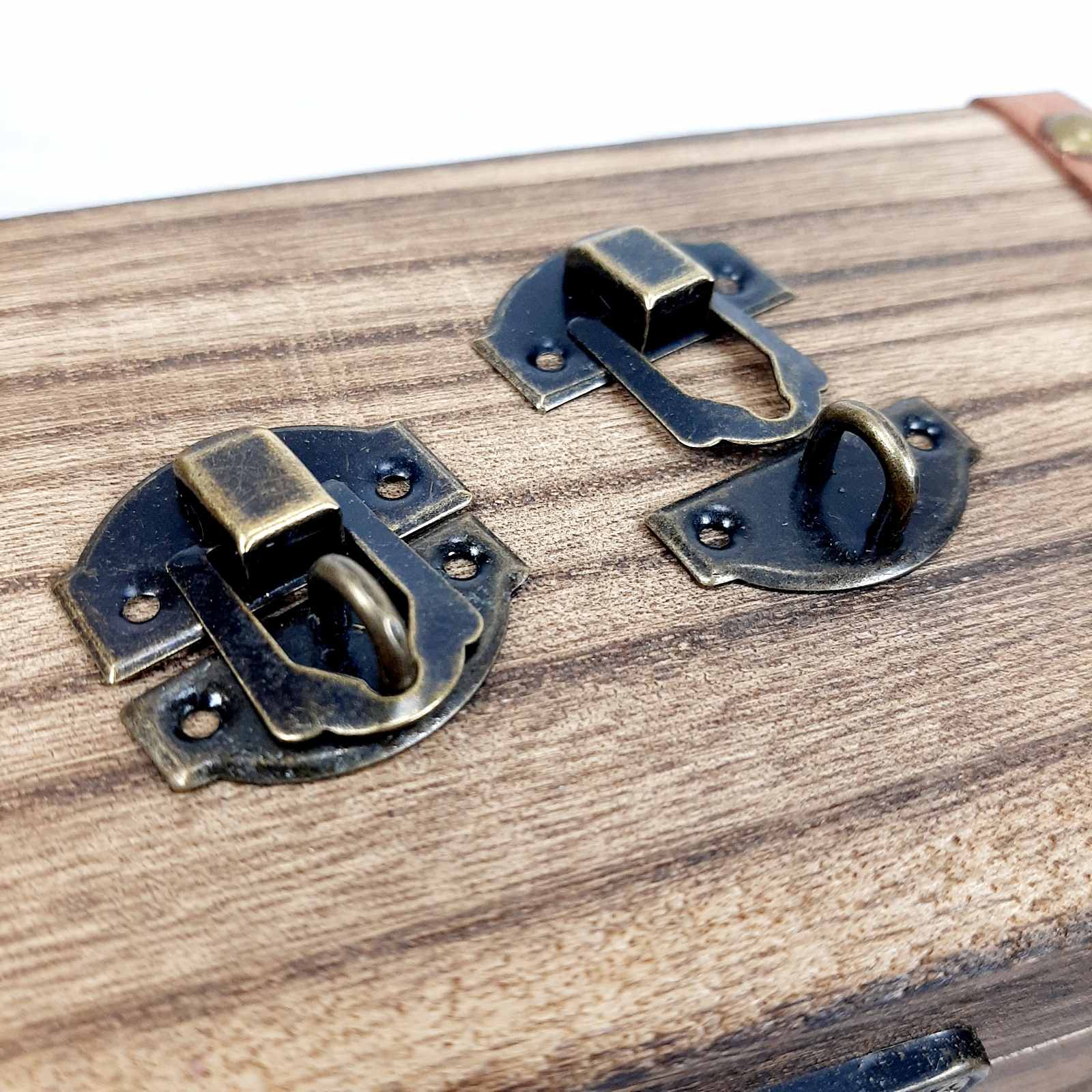 Замок А-019-2 стара латунь 27*29мм