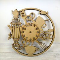 ПА-Ч-015-2 Основа под часы Часы с самоваром 25*25см 6мм