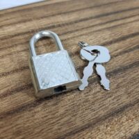 Замок В-051-4 колодки срібло 30*18мм