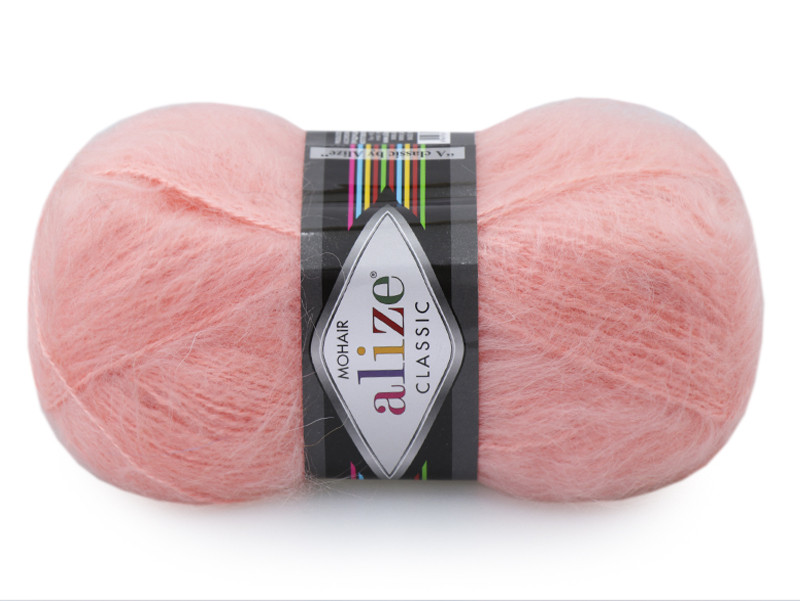 Алізе Кід Мохер (Alize Kiid Mohair) 50г/500м 491 персик