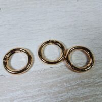 Карабін-кільце для сумки 15мм/2,5мм золото 7159