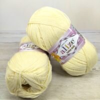 Алізе Котон Голд (Alize Cotton Gold) 100г/330м 001 кремовий