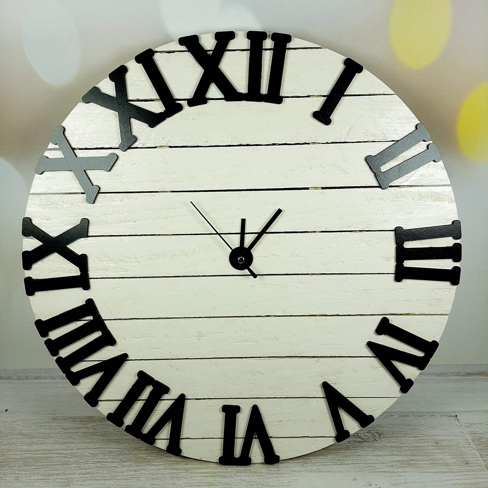 ПА-Ч-035-3 Часы 38,5*38,5см дерево белый