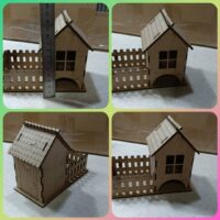 ПА-ЧД-003 Домик чайный с забором 7*15*12см