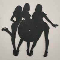 ПА-Ч-016 Основа под часы Салон 46*50см черные 3мм