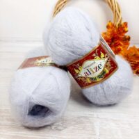 Алізе Кід Мохер (Alize Kiid Mohair) 50г/500м 224 світлий сірий
