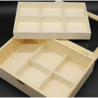 Скринька-органайзер для декупажу з замком і петлями 27*19*7см А-9015