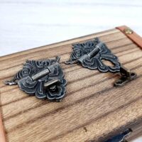 Замок А-108 стара латунь 45*48мм