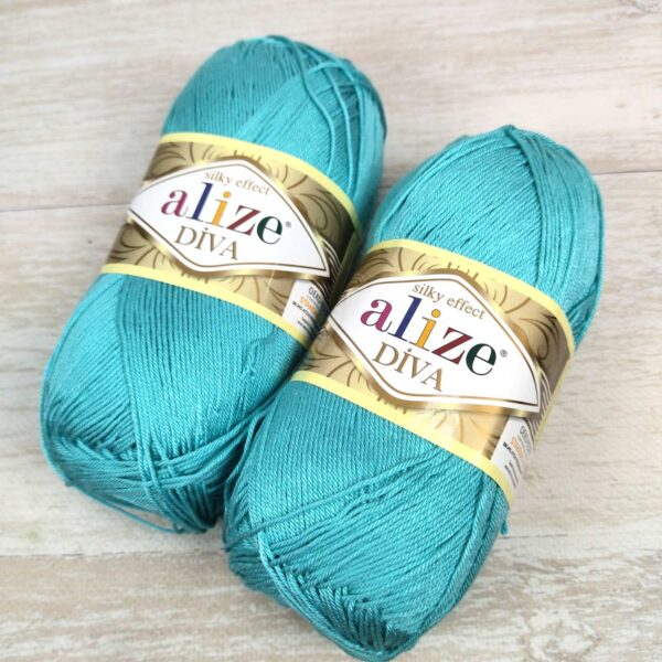 Алізе Діва (Alize Diva) 100г/350м 376 бірюза