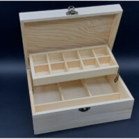 Скринька-органайзер для прикрас із замком і петлями 23,5*16,5*9см А-8004