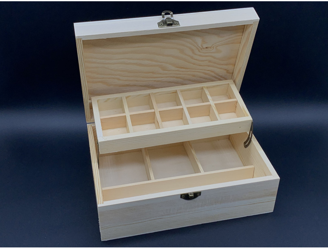 Скринька-органайзер для прикрас із замком і петлями 23,5*16,5*9см А-8004