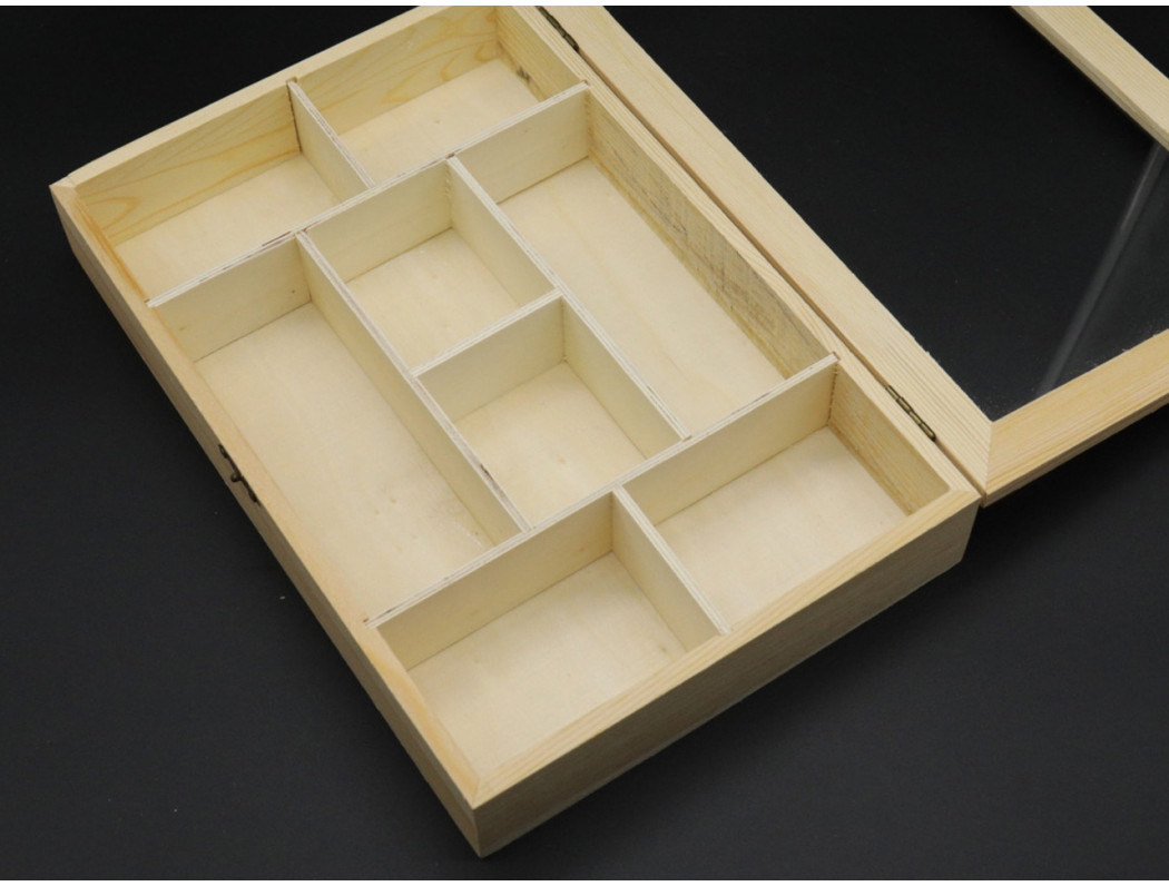 Скринька-органайзер для декупажу з замком і петлями 30*20*5см А-9023