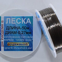 Волосінь (мононитка) Spark Beads d 0,40мм 25м чорна