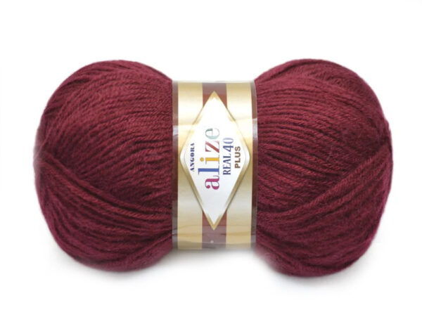 Алізе Ангора Реал 40 Плюс (Alize Angora Real 40 Plus) 100г/225м 057 марсала