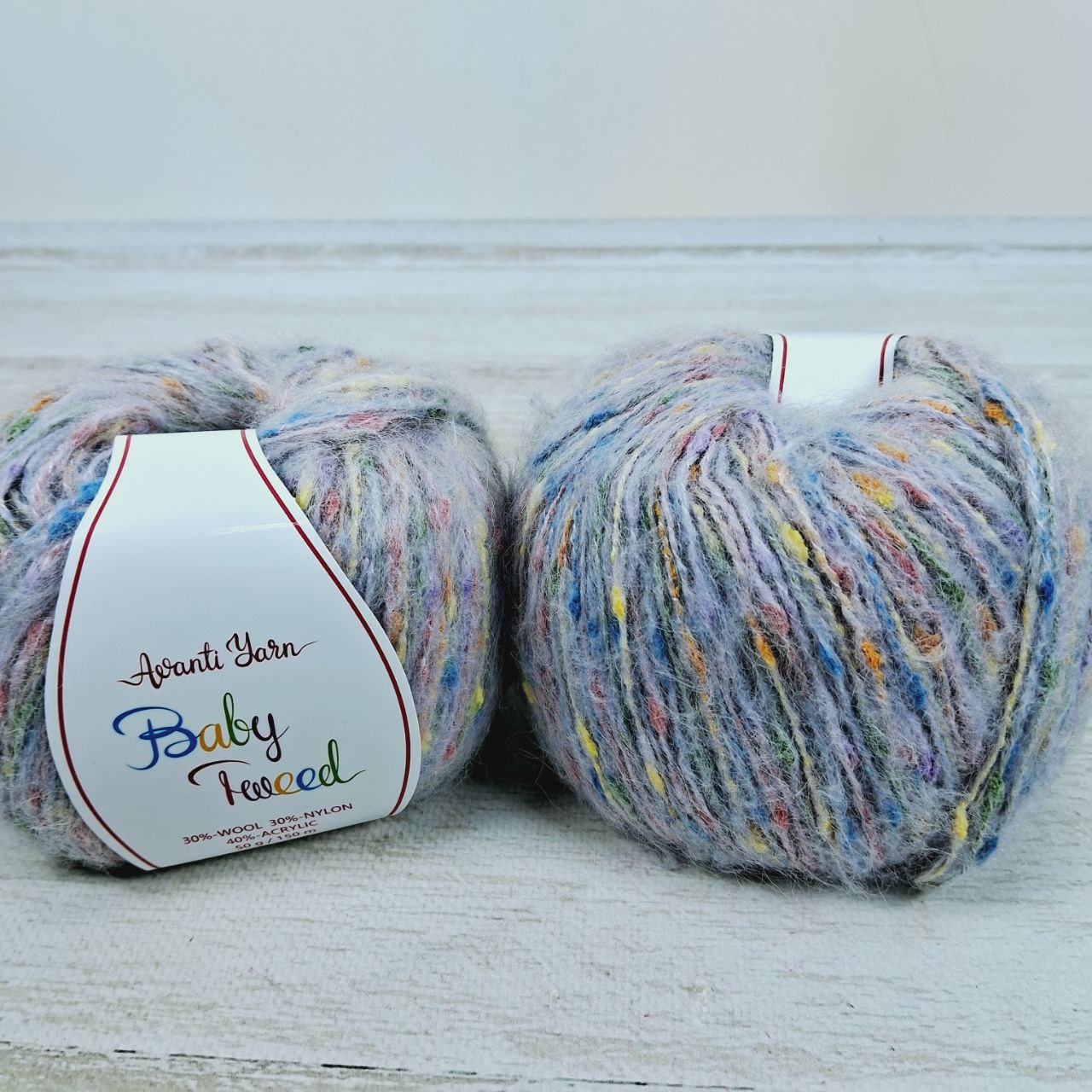 Аванти Ярн Baby Tweed 50г/150м 017 сірий