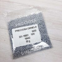 Бісер 16442 Preсiosa 10/0 сірий перлинний 25г