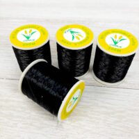 Волосінь-гумка для рукоділля d 0,2мм 200м чорна