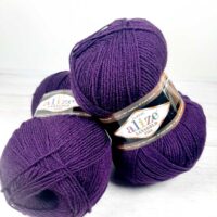 Алізе Ланаголд Файн (Alize LanaGold Fine) 100г/390м 111 сливовий