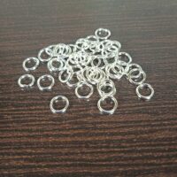 Сполучне кільце одинарне 5мм Срібло +-30шт