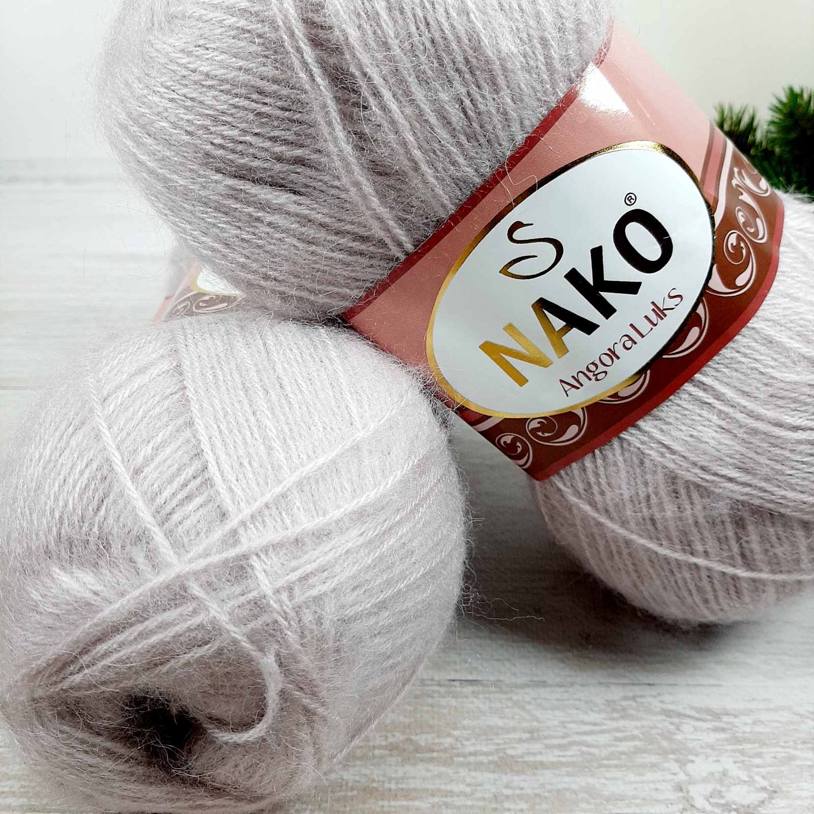 Нако Ангора Люкс (Nako Angora Lux) 100г/550м 0318 пудровий