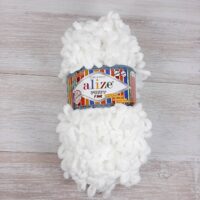 Алізе Пуффі Файн (Alize Puffy Fine) 100г/14м 055 білий