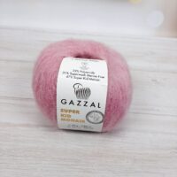 Газзал Супер Кід Мохер (Gazzal Super Kid Mohair) 25г/237м 64412 рожевий