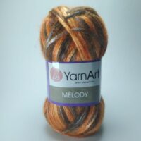 Ярнарт Мелоди 100г/230м 910 оранжево-коричневый