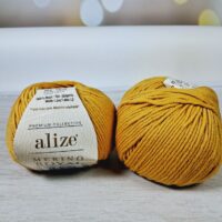 Алізе Меріно роял (Alize Merino Royal) 50г/100м 002 жовтий