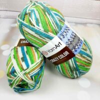 Ярнарт Крейзи Колор 100г/260м 177 салатово-голубой