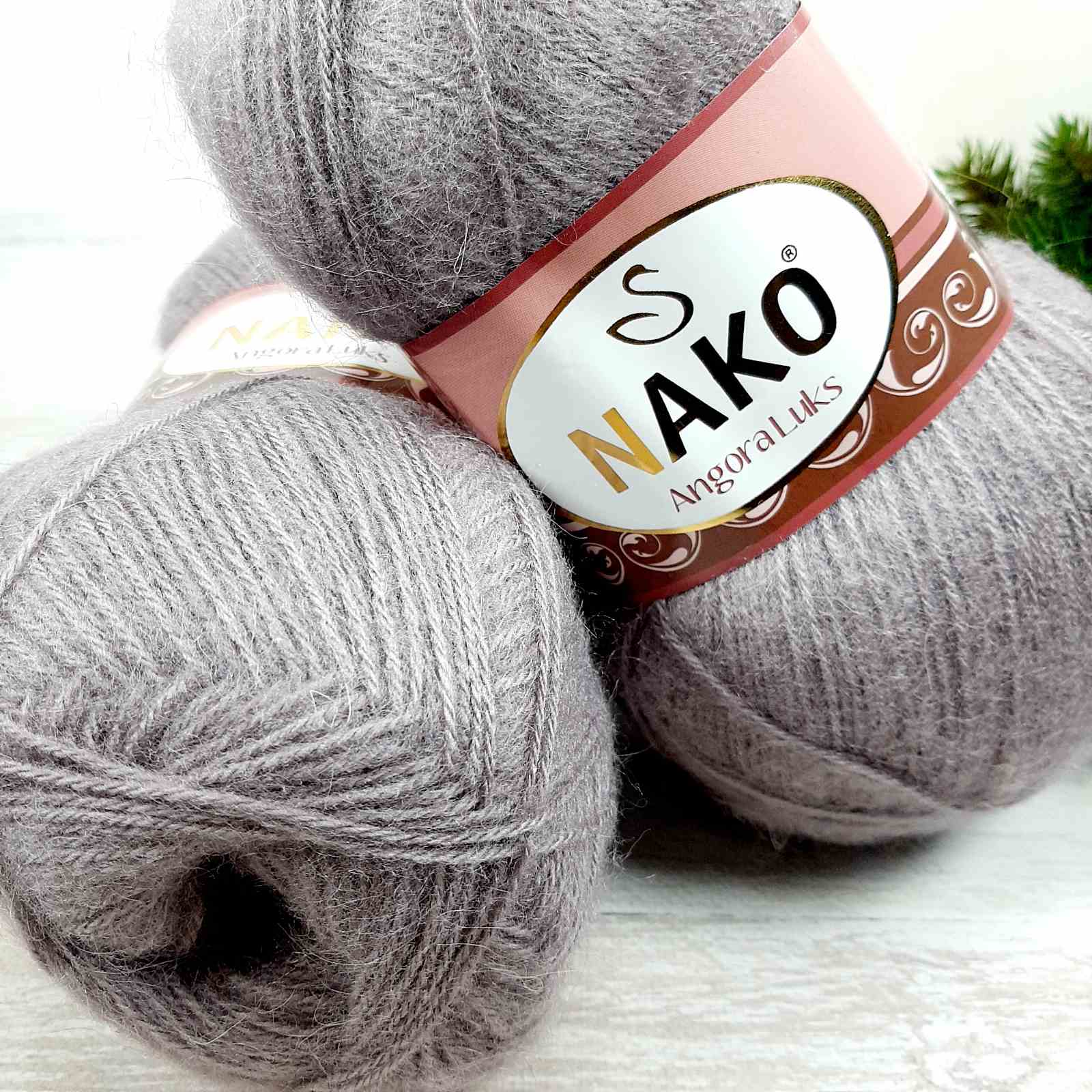 Нако Ангора Люкс (Nako Angora Lux) 100г/550м 10155 мокко