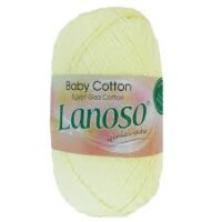 Ланосо Бебі Коттон (Lanoso Baby Coton) 50г/105м 914 блідо-жовтий