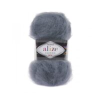 Алізе Мохер Класік (Alize Mohair Classic) 100г/200м 087 сірий