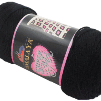 Гімалая Супер Софт Ярн (Нimalaya Super Soft Yarn) 200г/328м 80808 чорний