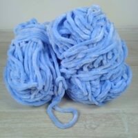 Сток велюр 100г/120м блакитний за 1г