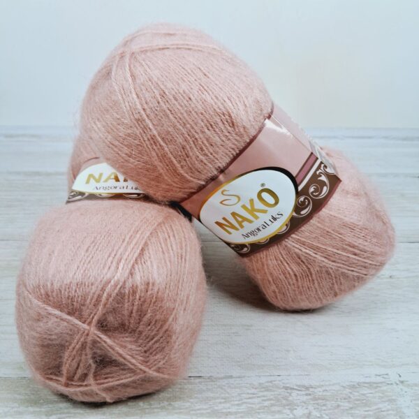 Нако Ангора Люкс (Nako Angora Lux) 100г/550м 01424 персик
