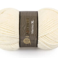 Леді Ярн Меріно XL (Lady Yarn Merino XL) 100г/100м 001 молочний