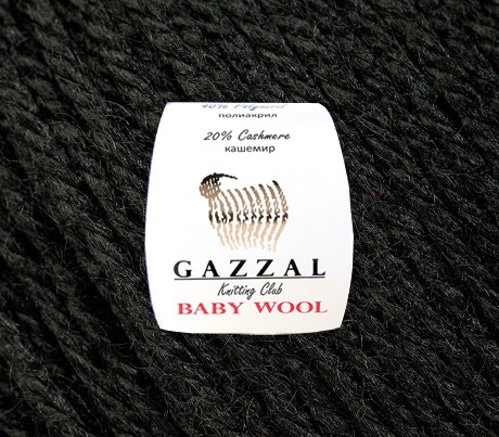 Газзал Бебі Вул (Gazzal Baby Wool) 50г/200м 803 чорний
