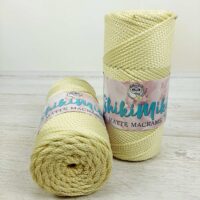Шнур ПП Шикімікі Макраме матовий (Shikimiki Matte Macrame) 3мм 250г/135м 105 кремовий
