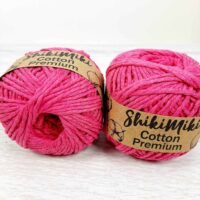 Шнур Шикімікі Котон Преміум (Shikimiki Cotton Premium) 2мм 100г/85м 19027 фуксія