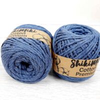 Шнур Шикімікі Котон Преміум (Shikimiki Cotton Premium) 2мм 100г/85м 19037 темний джинс