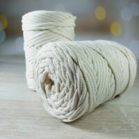 Шнур бавовняний в'язаний 100м 5мм №572/3 айворі