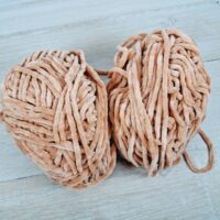 Сток велюр 100г/120м темний персик