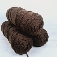 Сток акрил однотон 100г/190м темно-коричневий