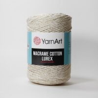 Ярнарт Макраме котон люрекс 250г/205м 721 белый
